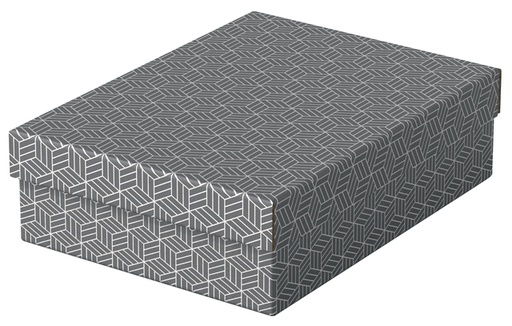 [1430990] Boîte de rangement / cadeau Esselte Home Medium 265x100x260mm gris 3 pièces
