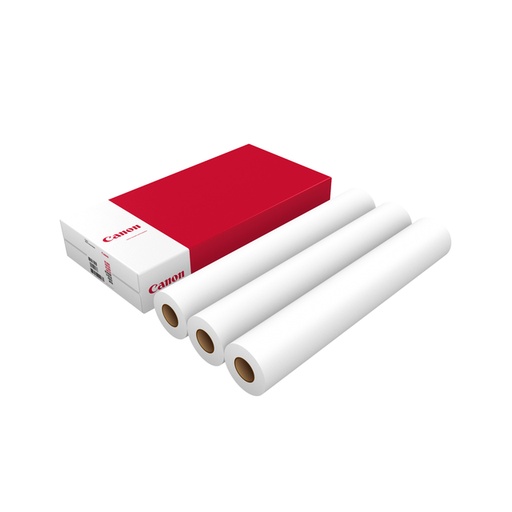 [1435591] Inkjetpapier Canon 610mmx50m 75gr standaard 3 rollen