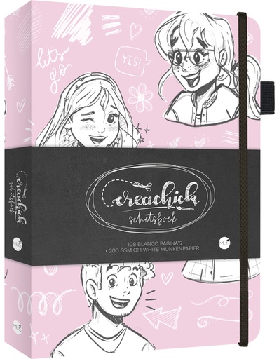 [1435595] Carnet de croquis CreaChick Pink