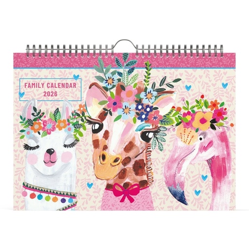 [1436907] Calendrier familial 2026 Lannoo 310x220 Paper Salad 7 jours/1 page