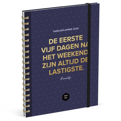 [1436909] Familieagenda 2026 Lannoo 180x240 Mama Baas 7dagen/2pagina's