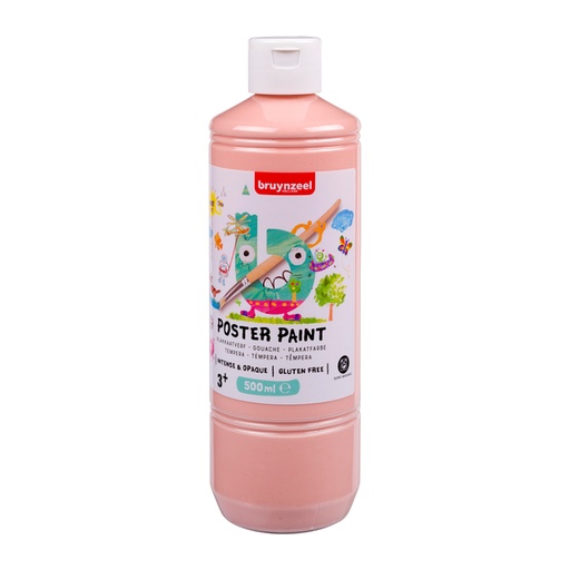 [1438023] Plakkaatverf Bruynzeel beige roze fles à 500ml