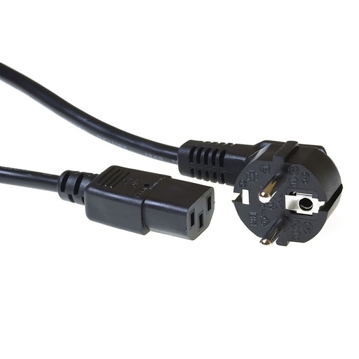 [1438268] Kabel ACT Netsnoer CEE 7/7 male - C13 zwart 3 meter