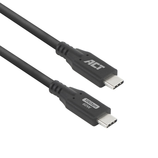 [1438271] Kabel ACT USB-C 3.2 GEN.2 M/M zwart 2 meter