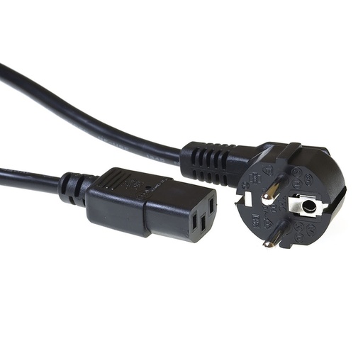 [1438274] Kabel ACT Netsnoer CEE 7/7 male - C13 zwart 1.5 meter