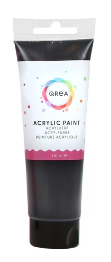 [1437182] Acrylverf Qrea 120 ml zwart