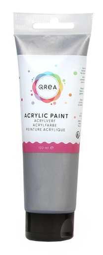 [1437183] Acrylverf Qrea 120 ml zilver