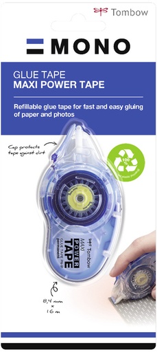 [1437773] Roller de colle Tombow MONO rechargeable 8,4mmx16m