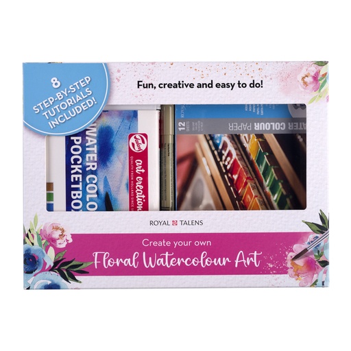 [1438119] Aquarelverfset Talens Art Creation Floral Watercolour Art assorti