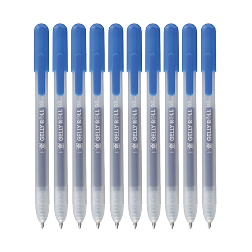[1438123] Gelschrijver Sakura Gelly Roll Classic 08 klikfunctie blauw 10 stuks