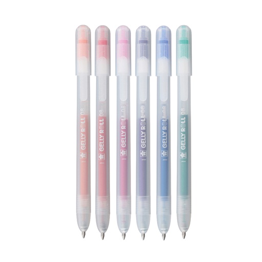 [1438126] Gelschrijver Sakura Gelly Roll Stardust 08 klikfunctie set à 6 kleuren