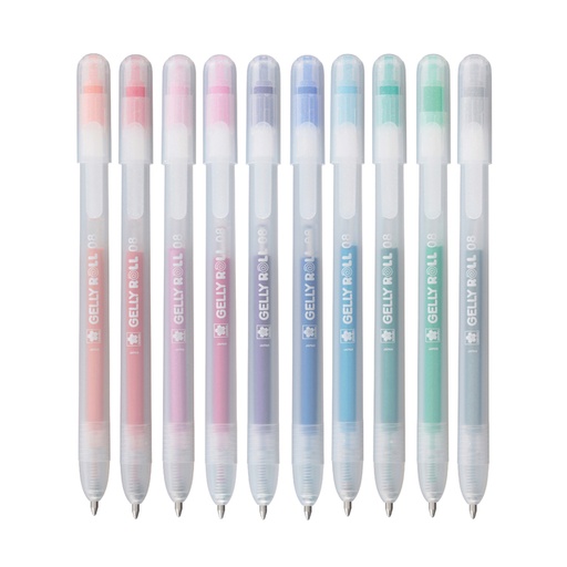 [1438131] Gelschrijver Sakura Gelly Roll Stardust 08 klikfunctie assorti 10st
