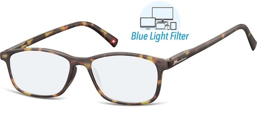 [1438338] Leesbril  Montana +3.00 dpt blue light filter turtle