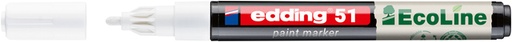 [1438376] Paintmarker edding 51 EcoLine op waterbasis 1-2mm wit