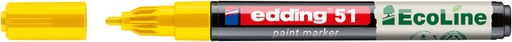 [1438383] Paintmarker edding 51 EcoLine op waterbasis 1-2mm geel
