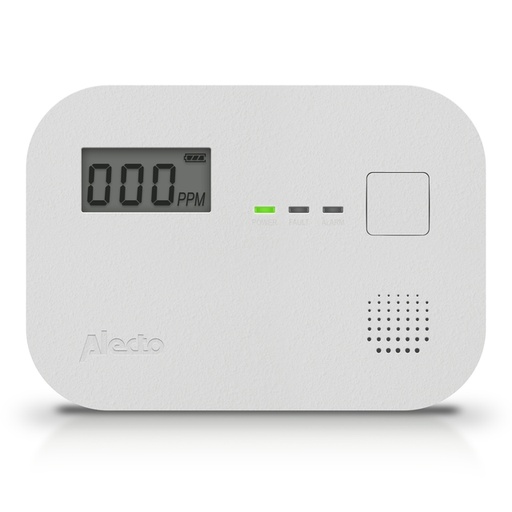 [1438416] Koolmonoxidemelder Alecto 10 jaar sensor en display COA3910 wit