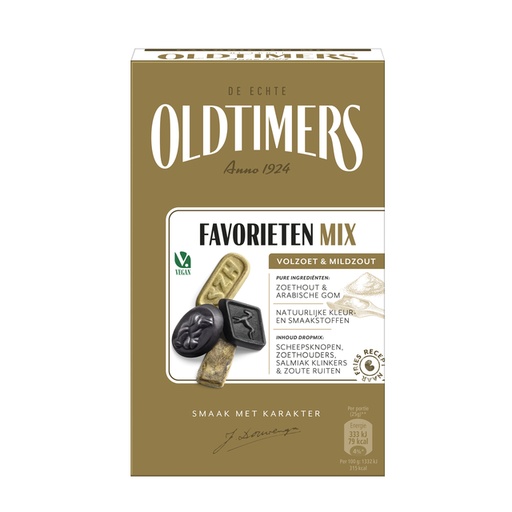 [1438439] Drop Oldtimers Jochums favorieten doos 235 gram