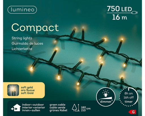 [1436897] Kerstverlichting Lumineo LED 1600cm