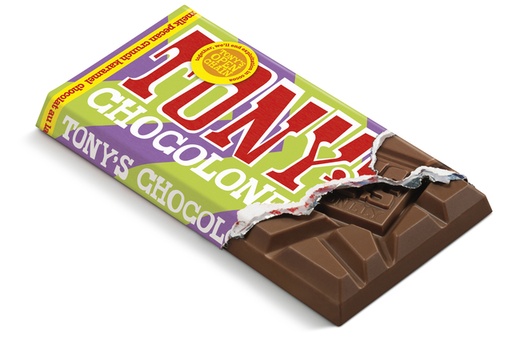 [1438430] Chocolat Tony's Chocolonely tablette lait caramel noix de pécan crunch 90g
