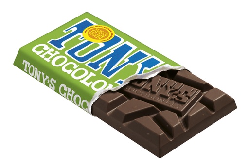 [1438435] Chocolade Tony's Chocolonely puur amandel zeezout reep 90 gram