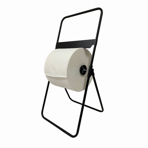 [1439097] Poetspapierdispenser Euro Products V1 vloerstandaard zwart 438305