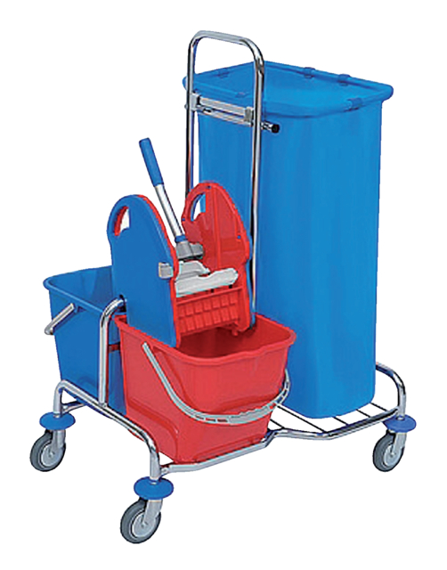 Sac poubelle Cleaninq 70x110cm 16micron 120L bleu 25 pièces
