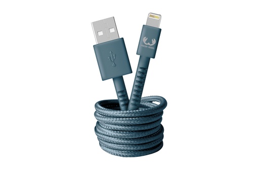 [1419050] Câble USB Fresh n Rebel - Apple Lightning 2,0m Dive Blue