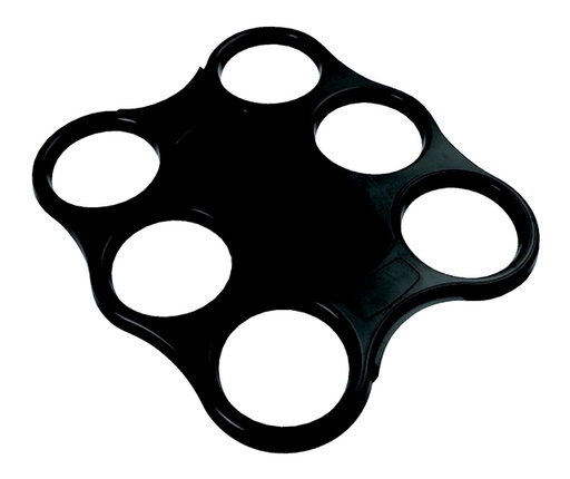 [1434638] Plateau porte-gobelets Sensations pour 6 gobelets noir