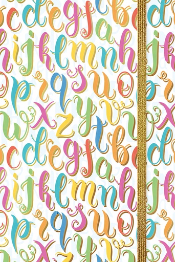 [1437973] Notitieboekje letters/TC/150-110mm/Multi/Papier