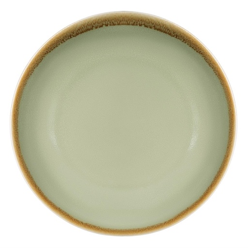 [1438777] Assiette Olympia Kiln plate Ø23cm 6 pièces vert mousse