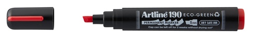 [1438852] Permanent marker Artline 190 Dry Safe Eco schuin 2-5mm rood