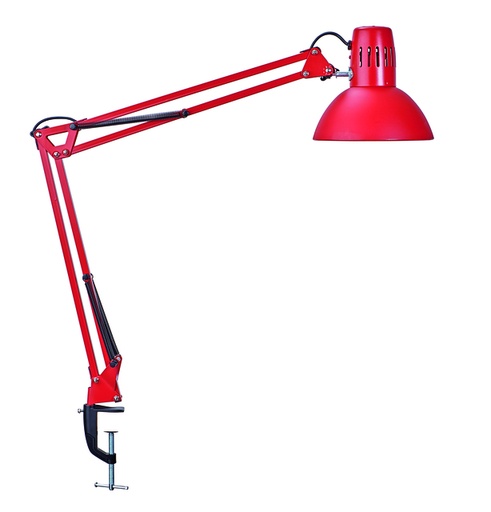[1439140] Lampe de bureau MAULstudy avec pince table excl LED ampoule E27 rouge