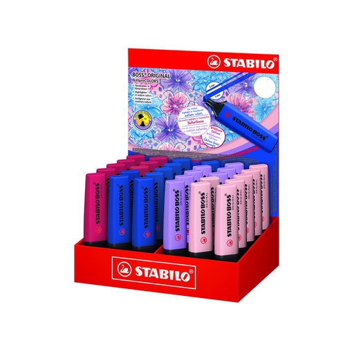 [1439190] Surligneur STABILO BOSS Wildflower grand présentoir assorti