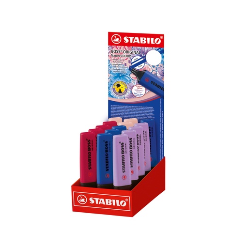 [1439192] Surligneur STABILO BOSS Wildflower petit présentoir assorti