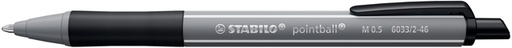 [1439197] Stylo bille STABILO pointball Colorful Medium noir