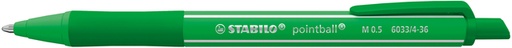 [1439200] Stylo bille STABILO pointball Colorful Medium vert