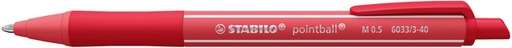 [1439205] Balpen STABILO pointball colorful medium rood