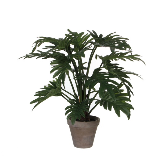 [1439296] Plante artificielle Mica Philodendron selloum verte en pot Ø60cm 50cm