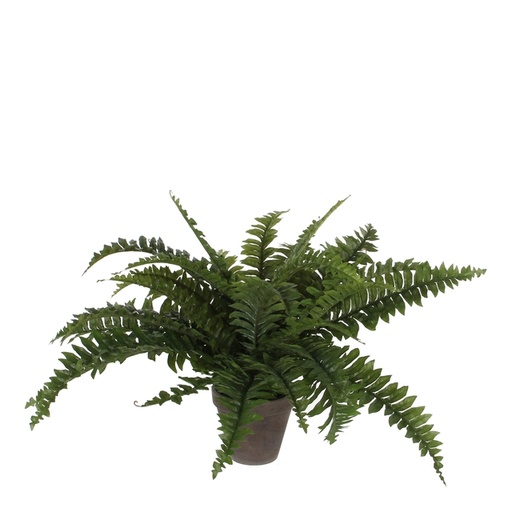 [1439298] Plante artificielle Mica Boston fougère verte en pot D13,5cm Ø50cm 42cm