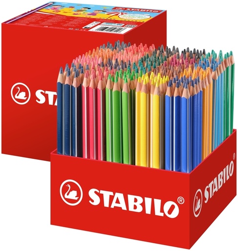 [1439315] Crayon de couleur STABILO 203 Trio épais Classpack 300 pièces assorti