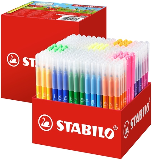 [1439323] Feutre STABILO Trio A-Z 378 Fin assorti Classpack 240 pièces