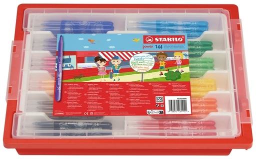 [1439325] Feutre STABILO power 280 XL assorti Classpack 144 pièces
