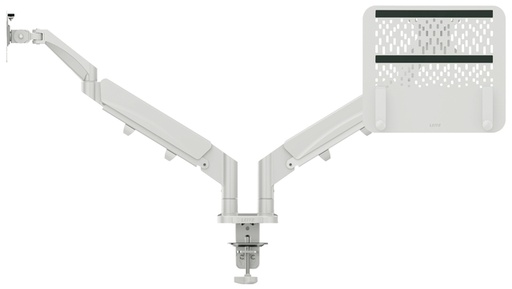 [1436677] Monitor- en laptoparm Leitz Ergo ruimtebesparend dubbel grijs