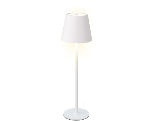 [1466248] Lampe de table Lumineo LED rechargeable steady intérieur blanc