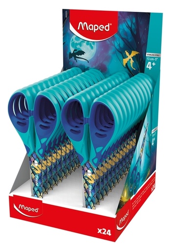 [1466456] Ciseaux Maped Dragon 13cm Display de 24 pièces bleu