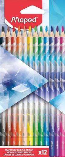 [1466464] Crayon de couleur Maped Arctic Vibes lot 12 couleurs