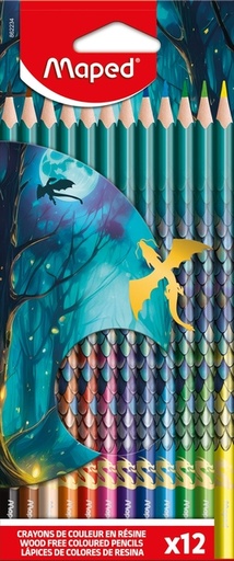 [1466468] Crayon de couleur Maped Dragon lot 12 couleurs