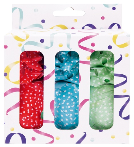 [1466494] Cadeauversierset 3 rollen lint en 9 strikken assorti