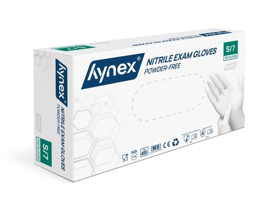 [1466530] Gant Hynex nitrile S blanc 3,5g 100 pièces