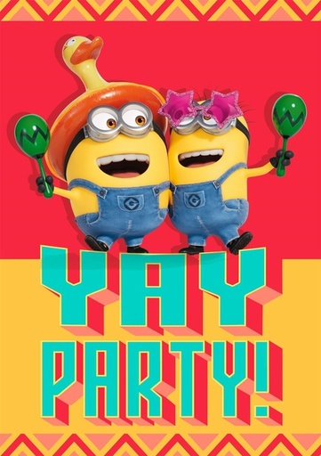 [1466587] Carte d'invitation Hallmark Minions lot 6 pièces